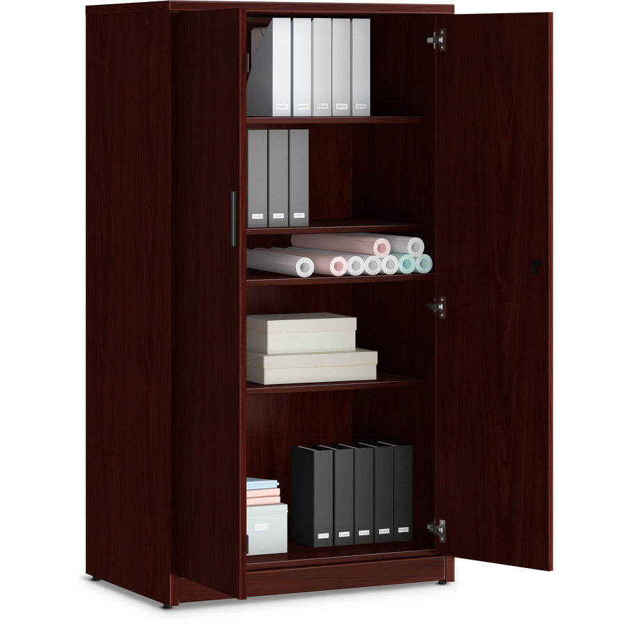 hon-10500-series-mahogany-laminate-office-desking-36-x-24666-5-shelves-3-adjustable-shelfves-finish-thermofused-laminate-tfl-mahogany-laminate_hon105299nn - 3