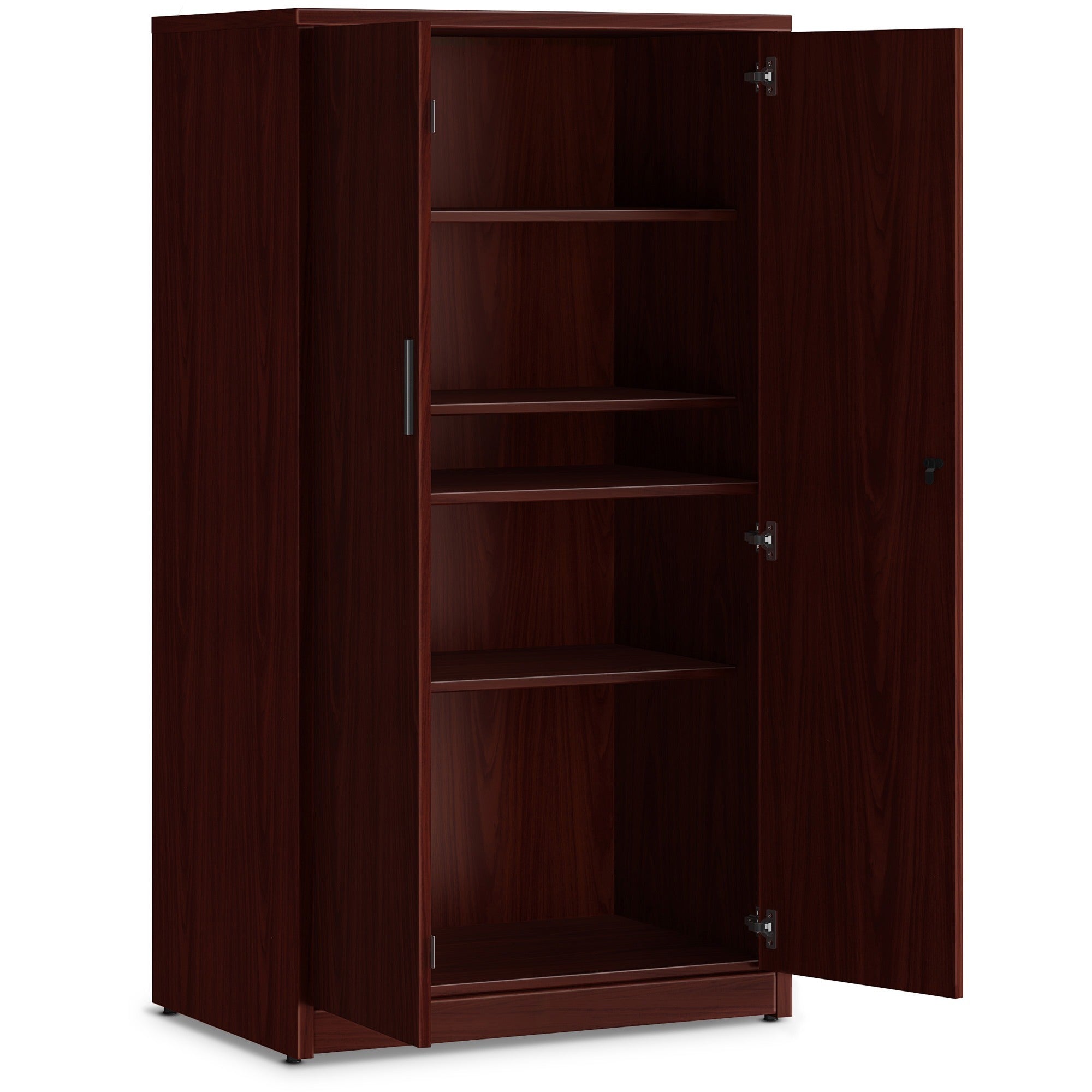 hon-10500-series-mahogany-laminate-office-desking-36-x-24666-5-shelves-3-adjustable-shelfves-finish-thermofused-laminate-tfl-mahogany-laminate_hon105299nn - 2