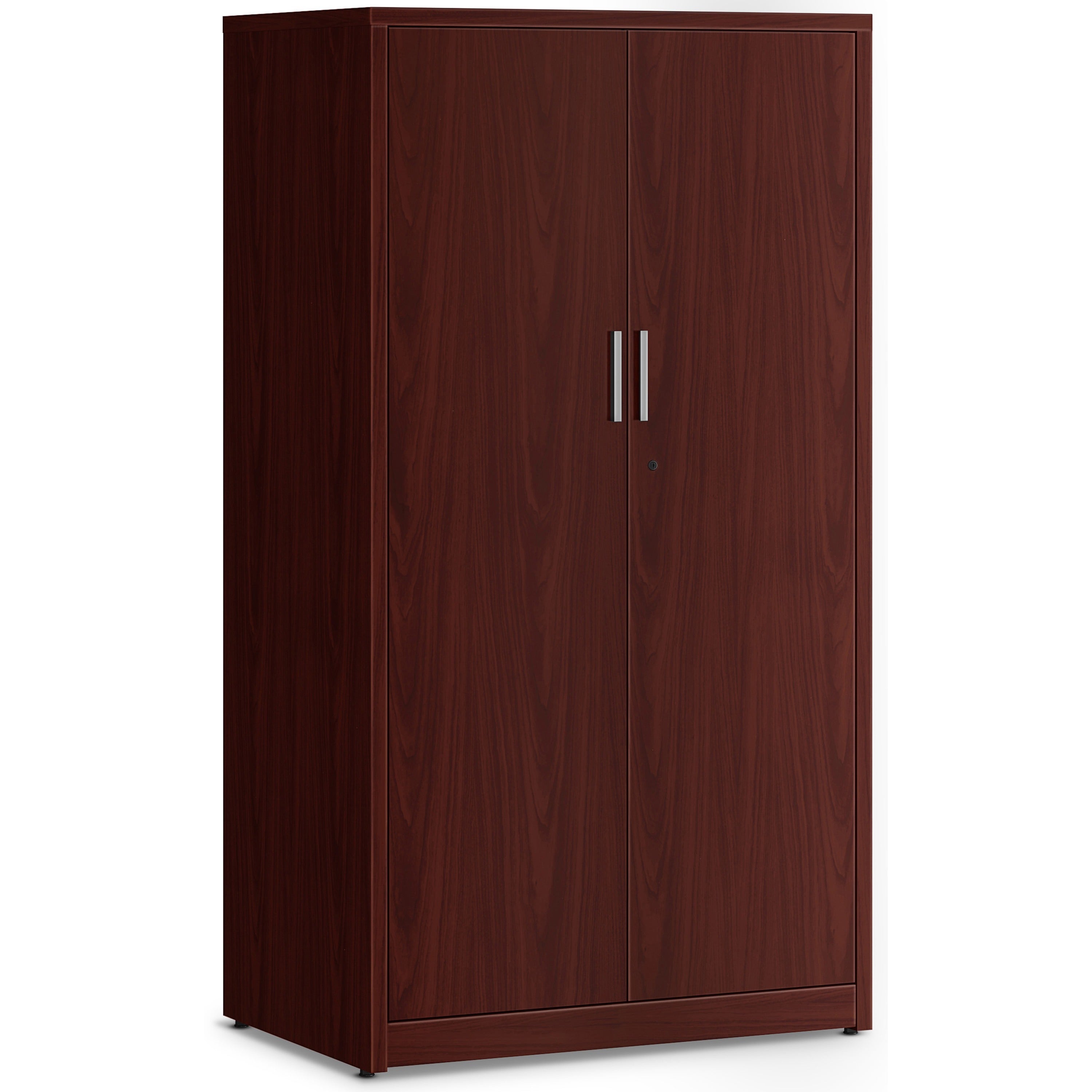 hon-10500-series-mahogany-laminate-office-desking-36-x-24666-5-shelves-3-adjustable-shelfves-finish-thermofused-laminate-tfl-mahogany-laminate_hon105299nn - 1