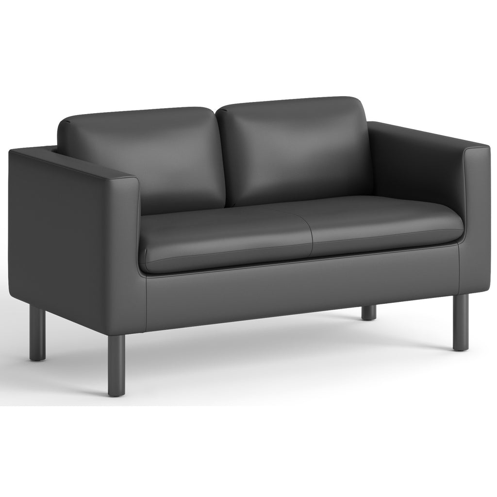 Parkwyn Series Loveseat, 53.5w x 26.75d x 29h, Black