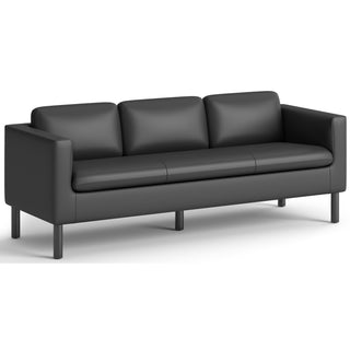 Parkwyn Series Sofa, 77w x 26.75d x 29h, Black