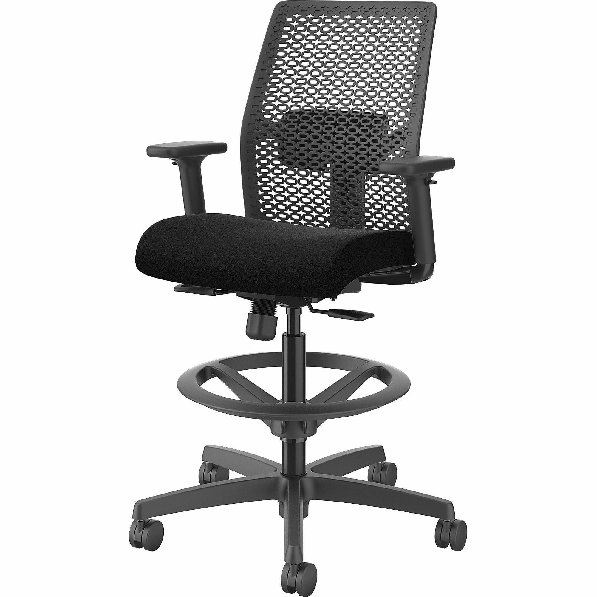 hon-ignition-reactiv-low-back-task-stool-black-foam-seat-black-frame-low-back-5-star-base-armrest-1-each_honi1ra1a0c10at - 3