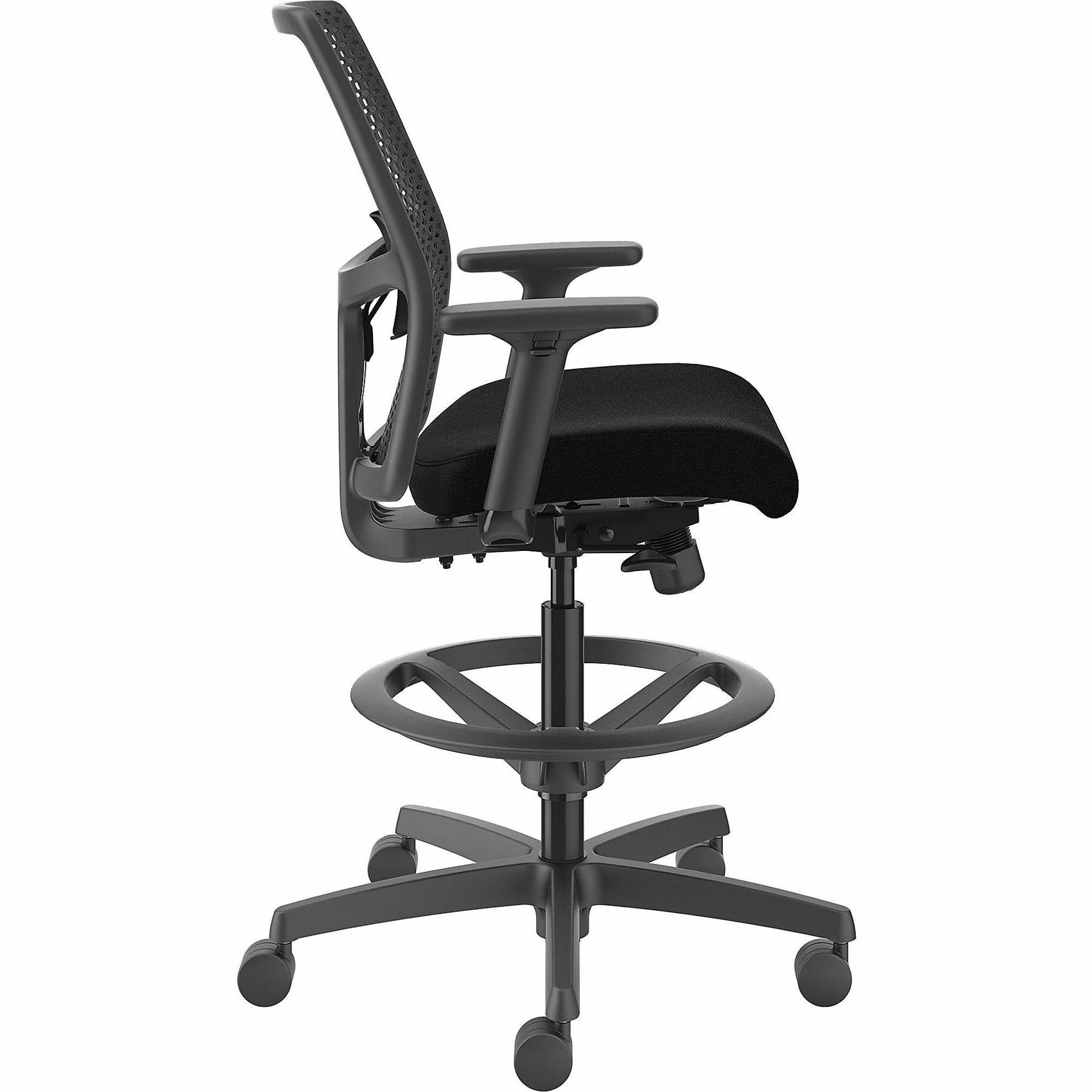 hon-ignition-reactiv-low-back-task-stool-black-foam-seat-black-frame-low-back-5-star-base-armrest-1-each_honi1ra1a0c10at - 5