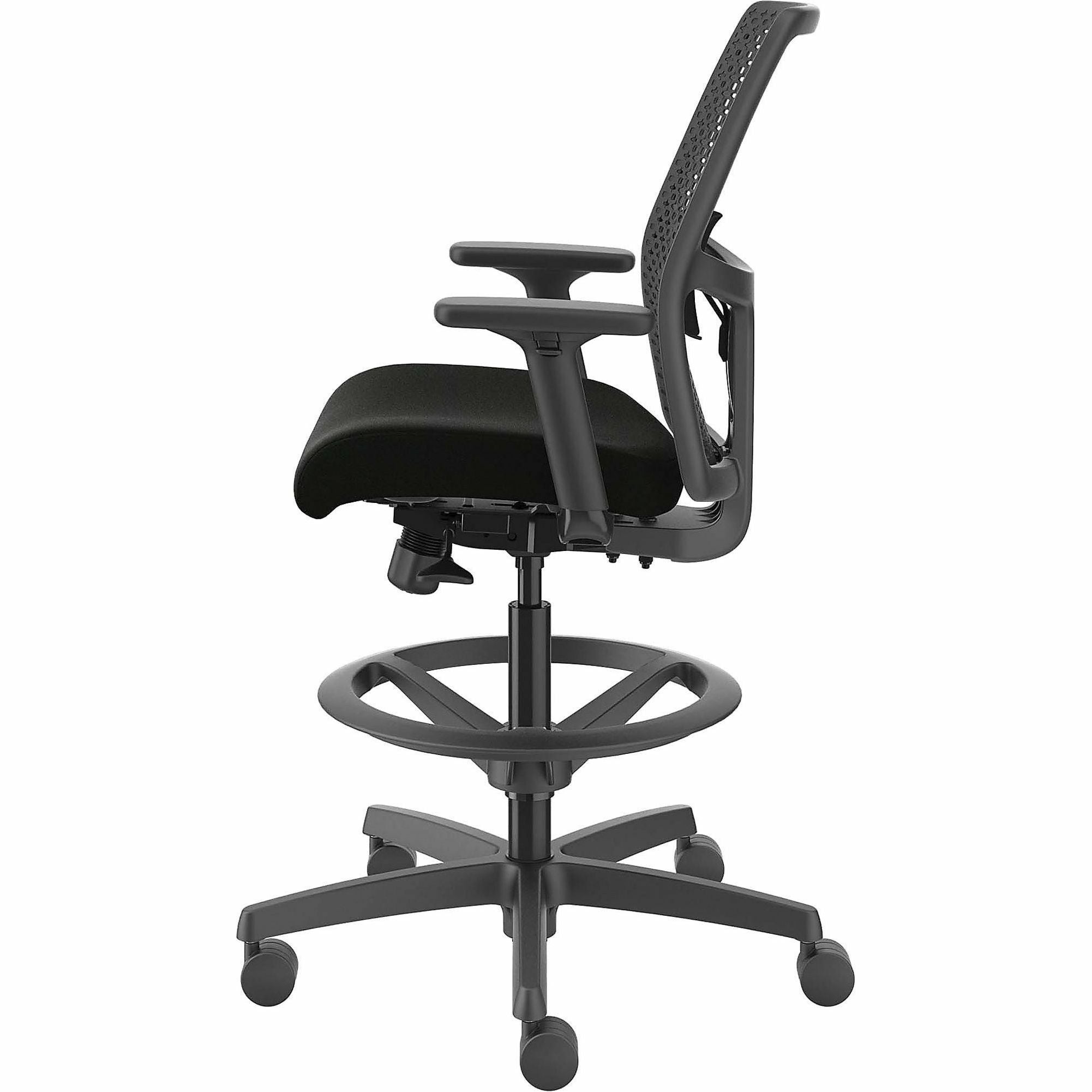 hon-ignition-reactiv-low-back-task-stool-black-foam-seat-black-frame-low-back-5-star-base-armrest-1-each_honi1ra1a0u10at - 3