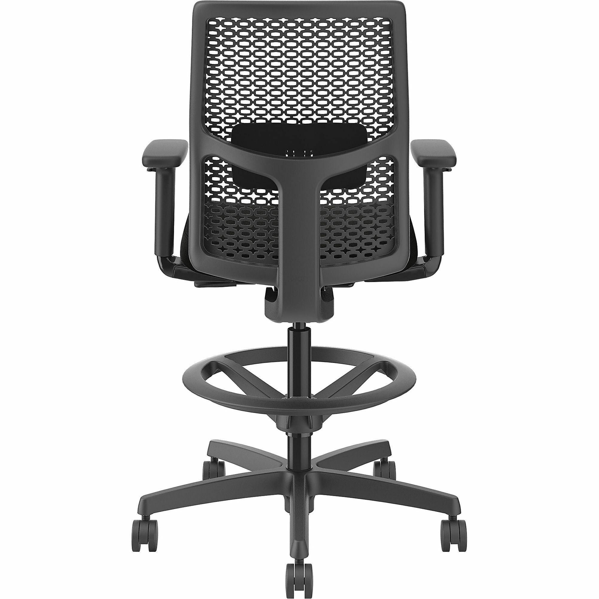 hon-ignition-reactiv-low-back-task-stool-black-foam-seat-black-frame-low-back-5-star-base-armrest-1-each_honi1ra1a0u10at - 4