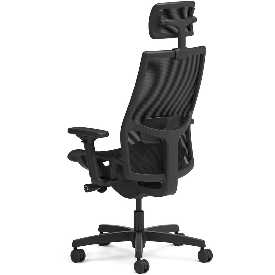 Ignition 2.0 4-Way Stretch Mesh Back and Seat Task Chair, Supports Up to 300 lb, 17" to 21" Seat, Black Seat, Black Base