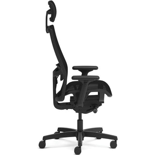 Ignition 2.0 4-Way Stretch Mesh Back and Seat Task Chair, Supports Up to 300 lb, 17" to 21" Seat, Black Seat, Black Base