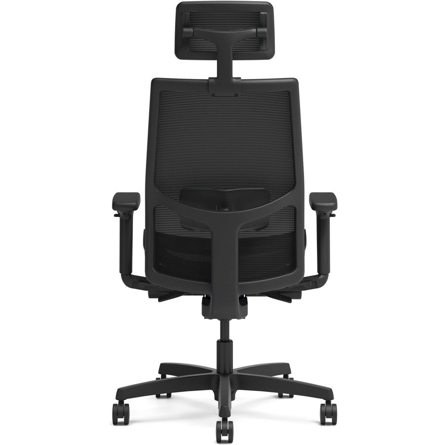 Ignition 2.0 4-Way Stretch Mesh Back and Seat Task Chair, Supports Up to 300 lb, 17" to 21" Seat, Black Seat, Black Base