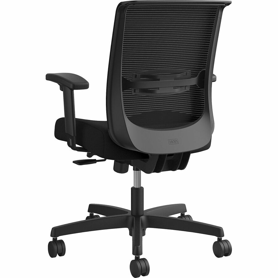 Convergence Mid-Back Task Chair, Swivel-Tilt, Up to 275lb, 16.5" to 21" Seat Ht, Black Seat/Back/Frame,Ships in 7-10 Bus Days