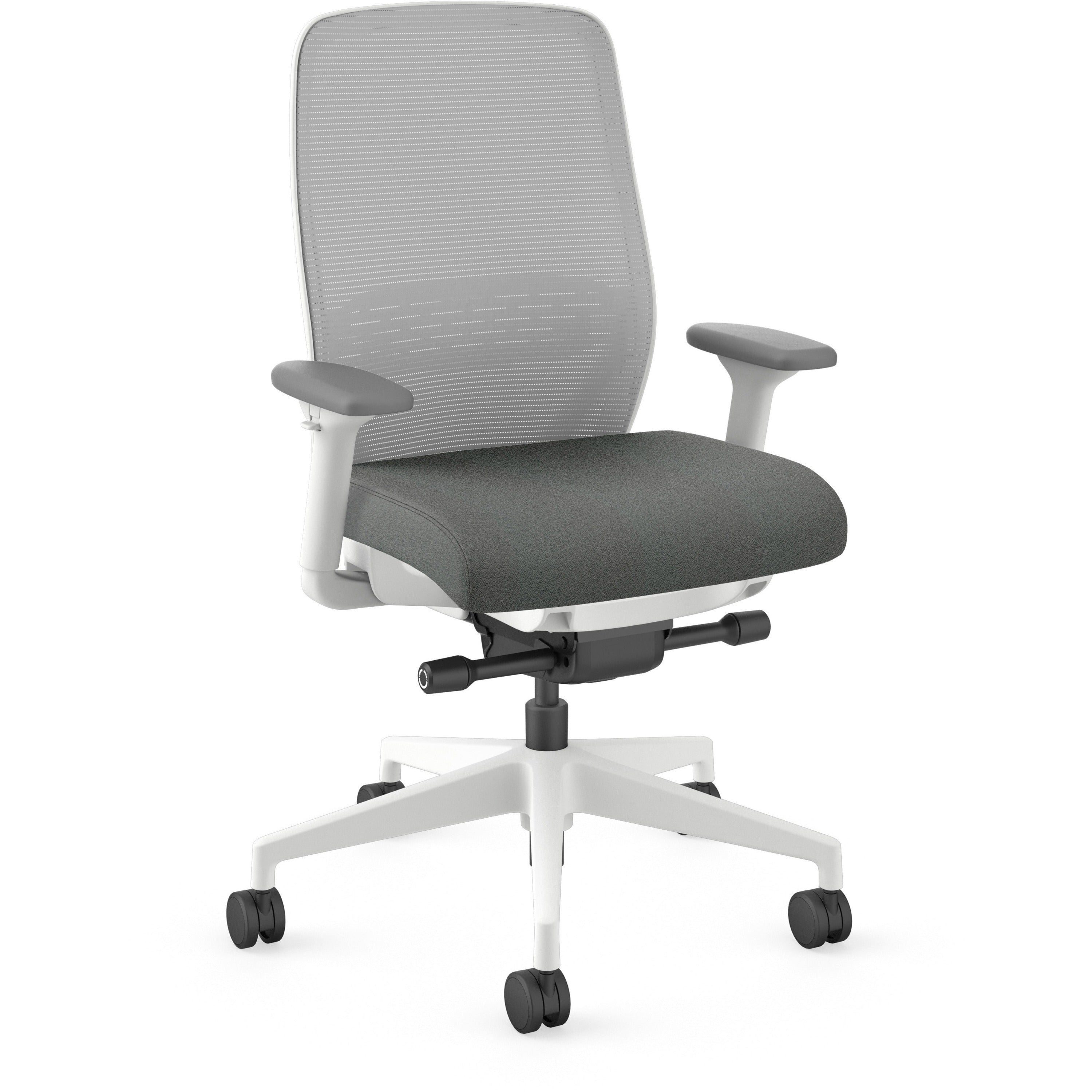hon-nucleus-recharge-task-chair-iron-ore-fabric-seat-fog-back-designer-white-frame-armrest-1-each_honnr12safc19dw - 1