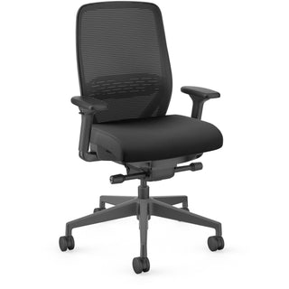 Nucleus Series Recharge Task Chair, Supports Up to 300 lb, 16.63 to 21.13 Seat Height, Black Seat/Back, Black Base