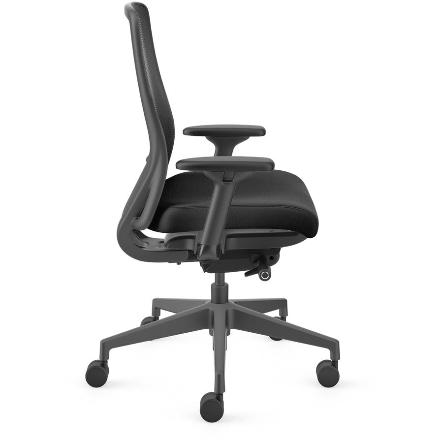 Nucleus Series Recharge Task Chair, Supports Up to 300 lb, 16.63 to 21.13 Seat Height, Black Seat/Back, Black Base