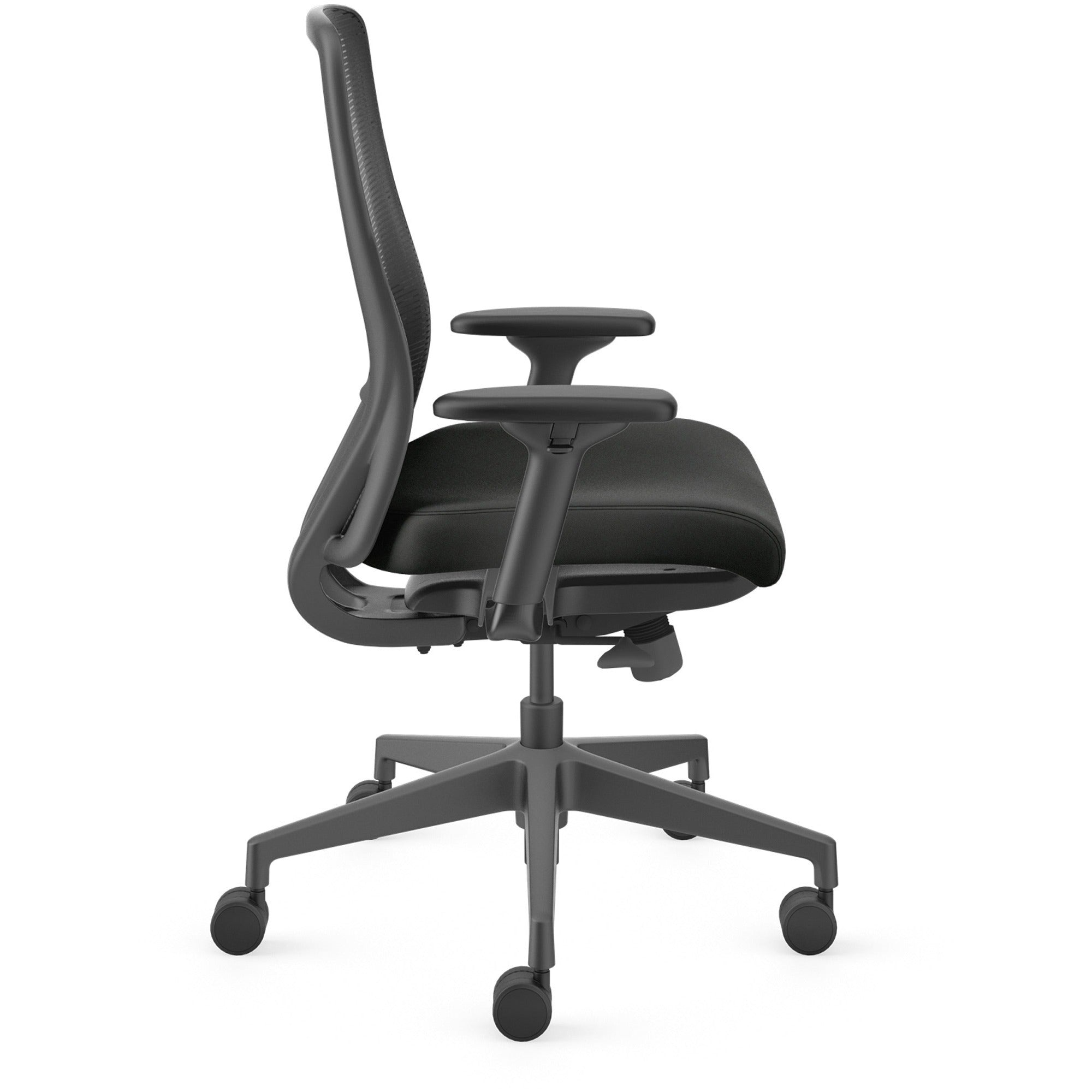 hon-nucleus-task-chair-kd-black-fabric-seat-black-back-armrest-1-each_honnr11samu10bt - 4