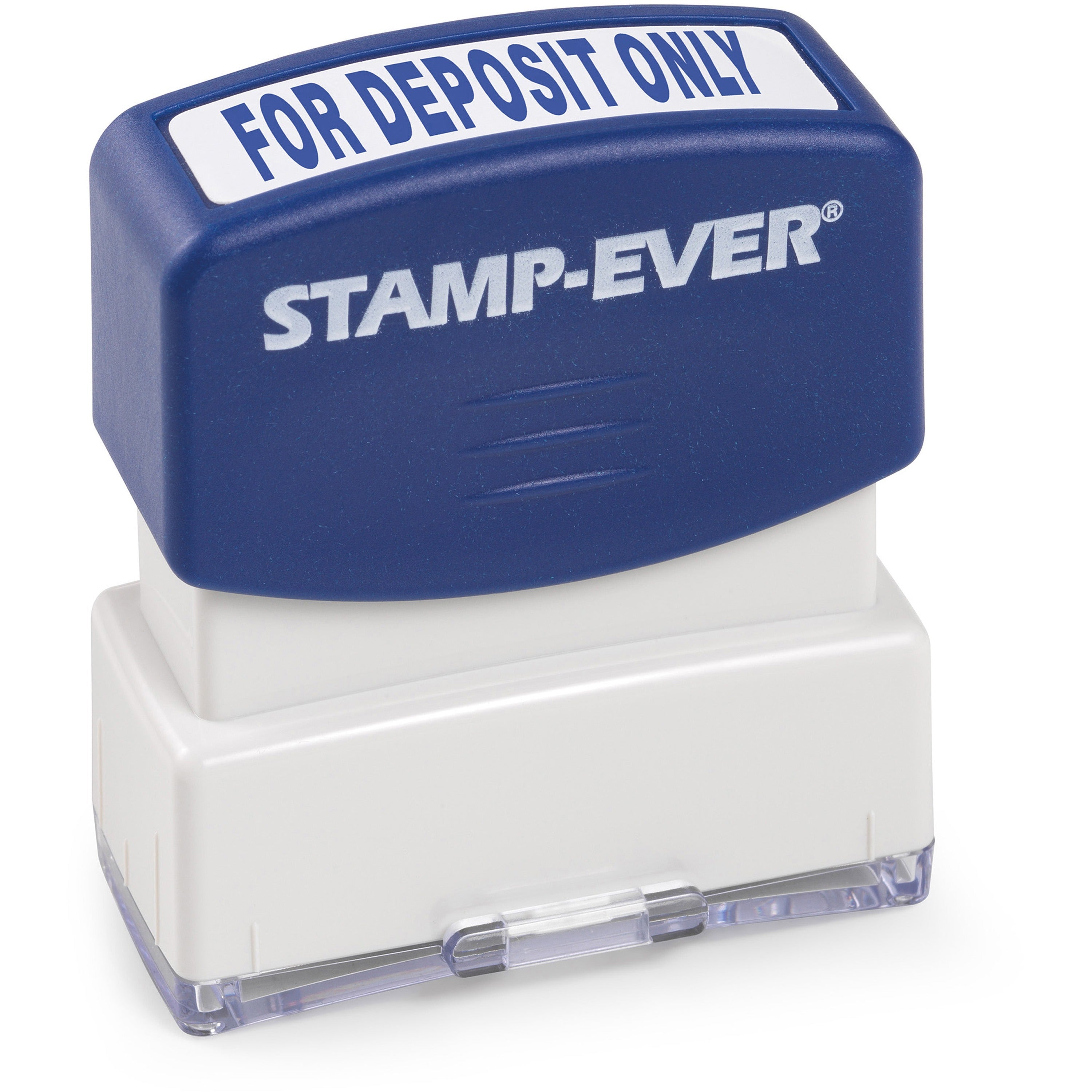 Trodat FOR DEPOSIT ONLY Pre-inked Stamp - Message Stamp - "FOR DEPOSIT ONLY" - 0.56" Impression Width x 1.69" Impression Length - 50000 Impression(s) - Blue - 1 Each - TAA Compliant