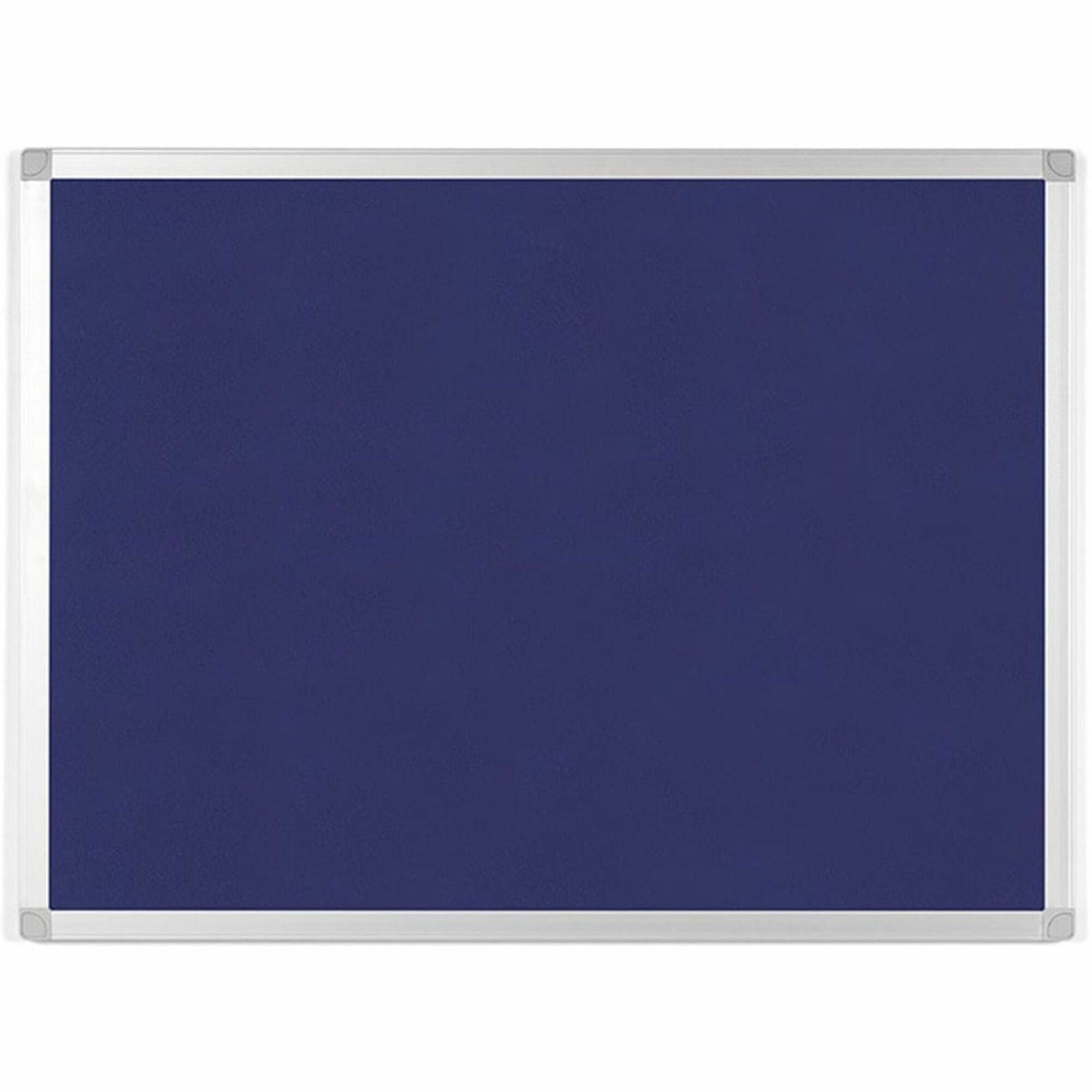 MasterVision Ayda Fabric Bulletin Board - 18" x 24" - 18" Height x 24" Width - Blue Felt, Fabric Surface - Self-healing, Durable, Resilient - Aluminum Frame Each
