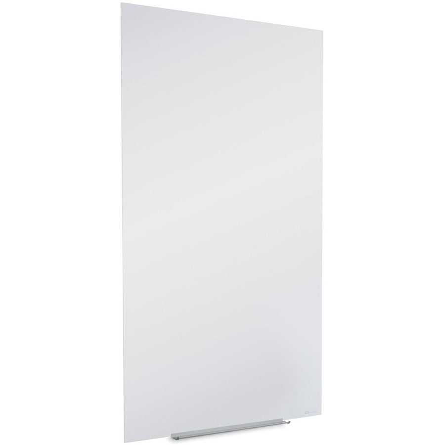 InvisaMount Vertical Magnetic Glass Dry-Erase Boards, 28 x 50, White Surface