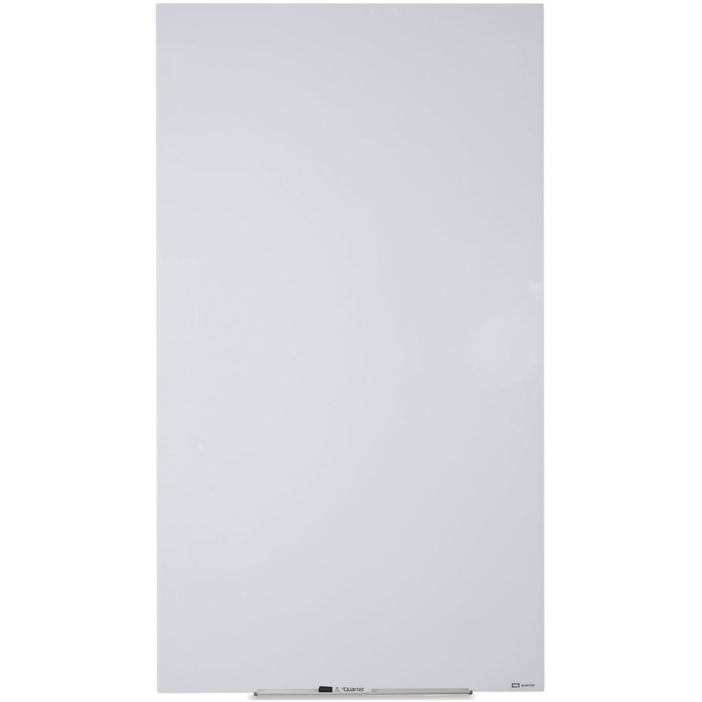 InvisaMount Vertical Magnetic Glass Dry-Erase Boards, 28 x 50, White Surface