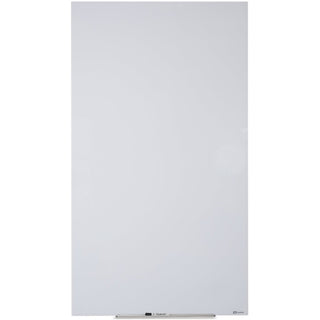 InvisaMount Vertical Magnetic Glass Dry-Erase Boards, 28 x 50, White Surface