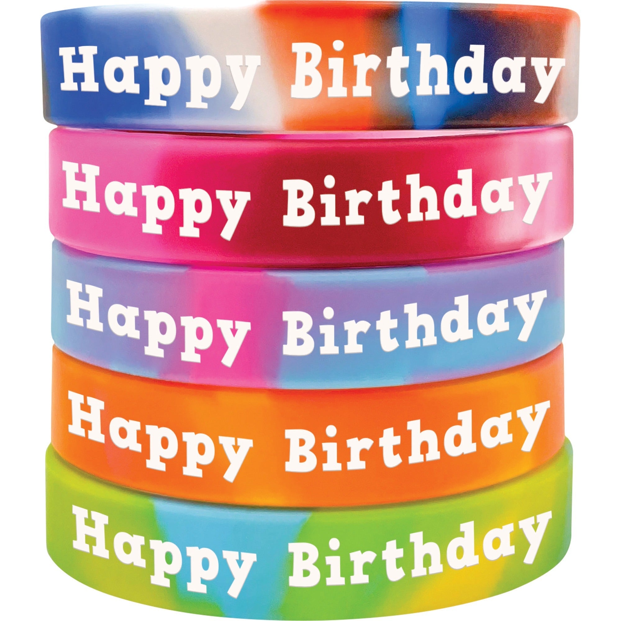 teacher-created-resources-happy-birthday-wristbands-10-set-multi-silicone_tcr6565 - 1