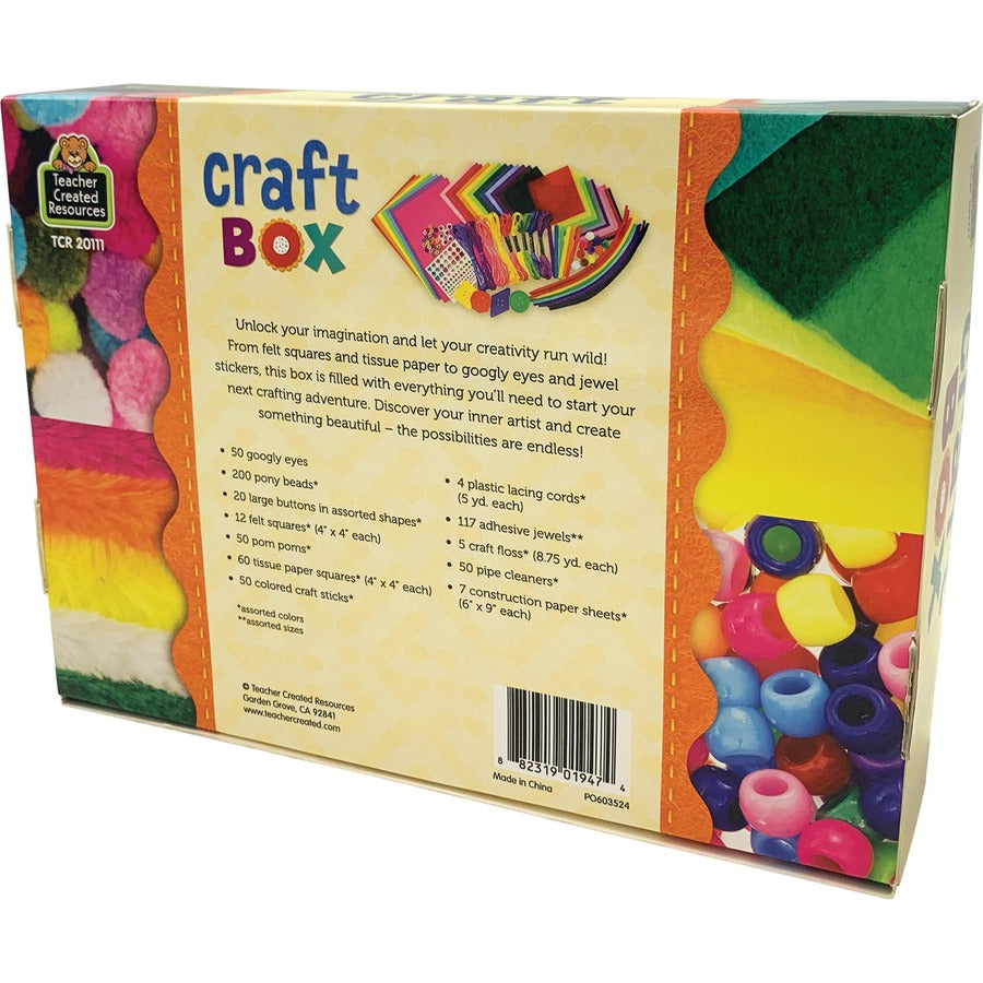 Teacher Created Resources Craft Box - Crafting, Artwork - 600 Piece(s) - 1 Each - Multi - Felt