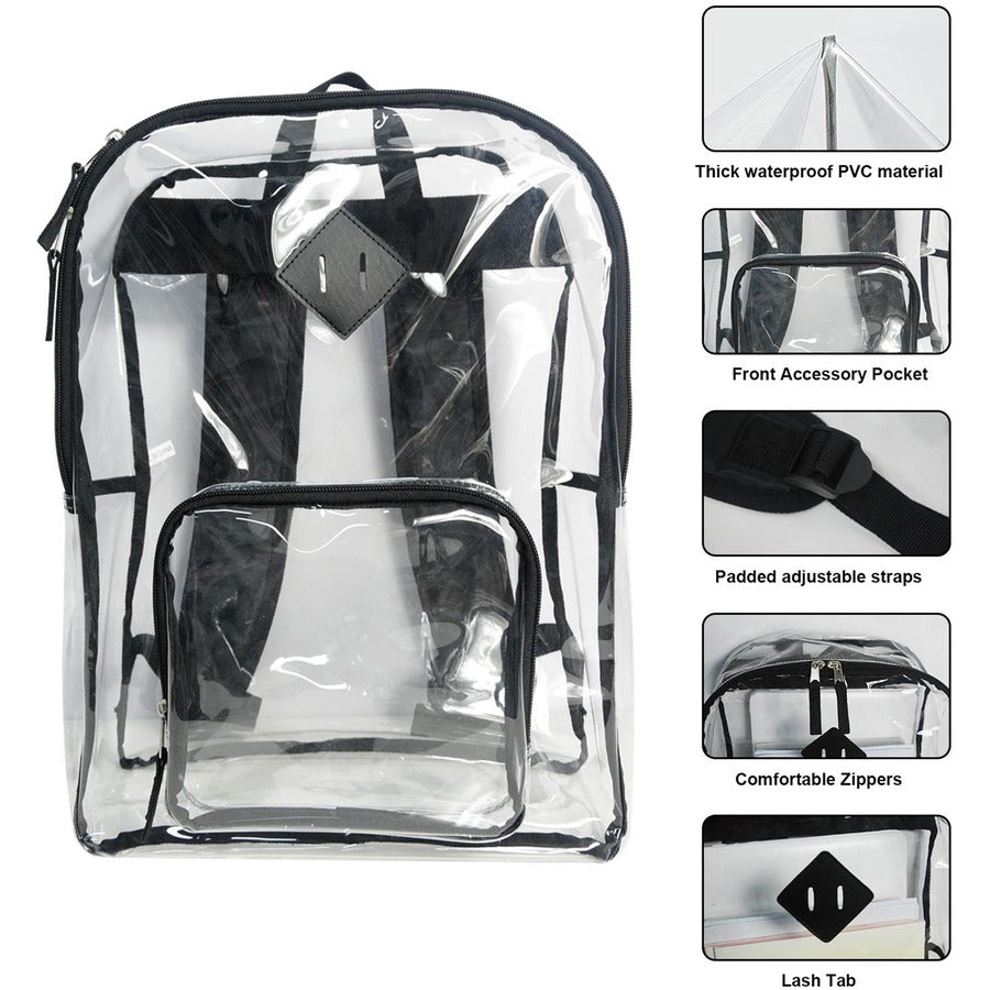 sparco-carrying-case-backpack-multipurpose-clear-polyvinyl-chloride-pvc-420d-oxford-body-shoulder-strap-handle-17-height-x-12-width-x-5-depth-1-each_spr61617 - 7