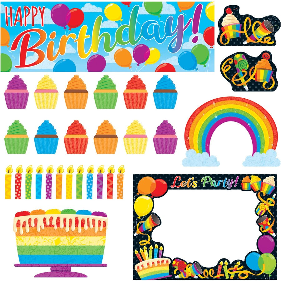 trend-rainbow-birthday-wipe-off-learning-set-dry-erase-surface-durable-reusable-1-each_tept19002 - 2