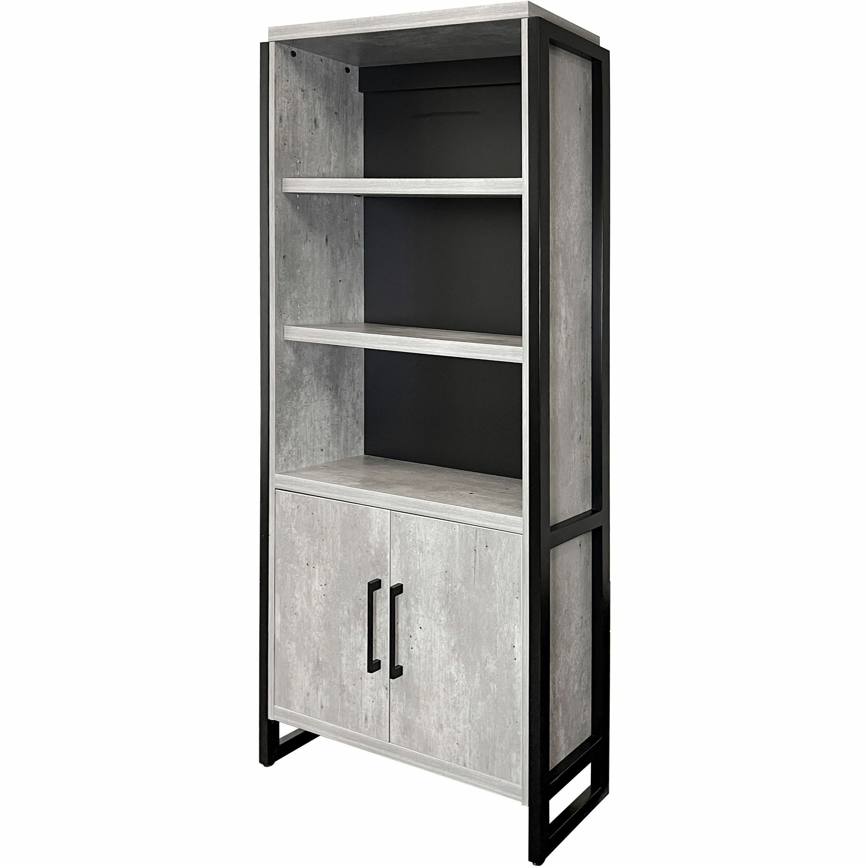 martin-mason-concrete-laminate-unit-36-x-12-x-78-2-x-doors-storage-cabinet-adjustable-shelf-dark-bronze-stone-concrete-laminate_mrtmnc3678d - 4