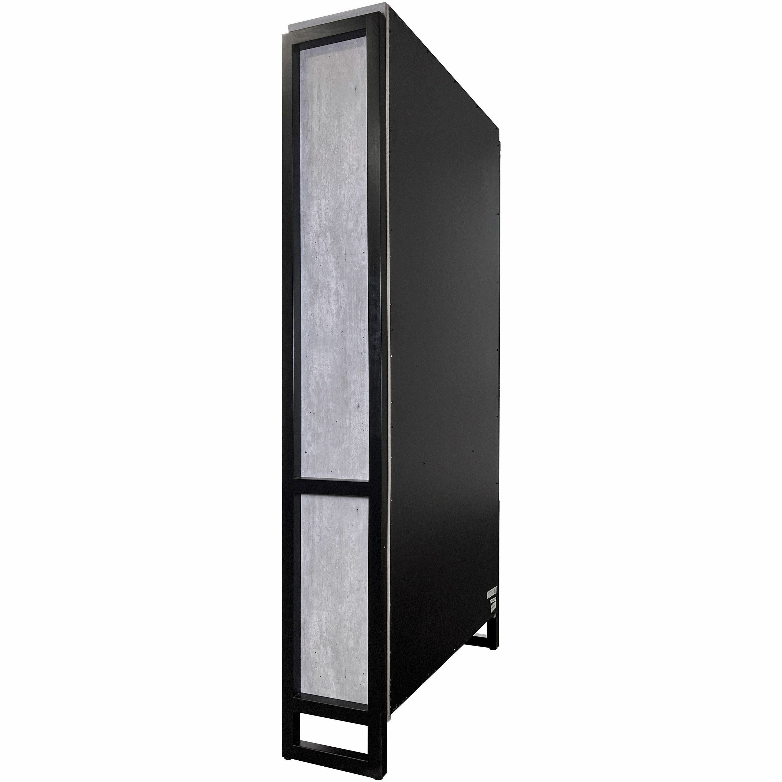martin-mason-concrete-laminate-unit-36-x-12-x-78-2-x-doors-storage-cabinet-adjustable-shelf-dark-bronze-stone-concrete-laminate_mrtmnc3678d - 3