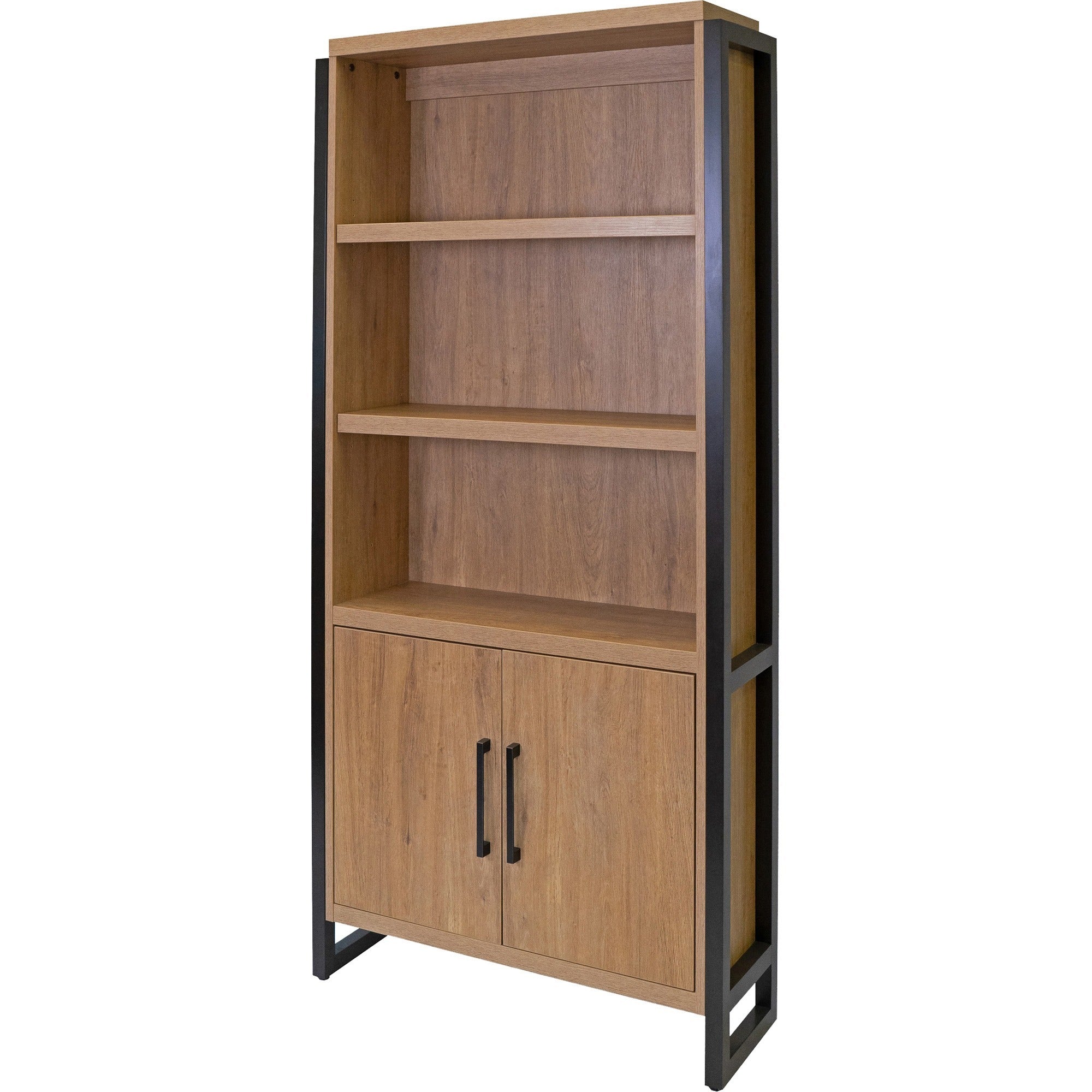martin-mason-monarca-laminate-unit-36-x-12-x-78-2-x-doors-storage-cabinet-adjustable-shelf-dark-bronze-wood-monarca-natural-laminate_mrtmnm3678d - 1