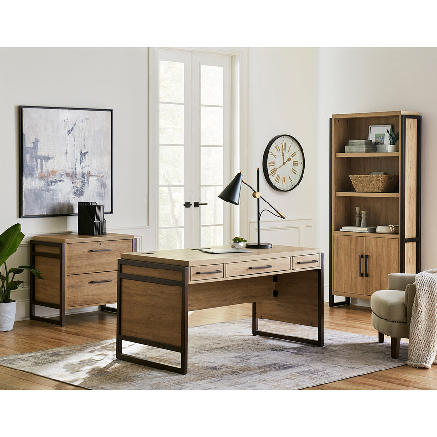 martin-mason-monarca-laminate-unit-36-x-12-x-78-2-x-doors-storage-cabinet-adjustable-shelf-dark-bronze-wood-monarca-natural-laminate_mrtmnm3678d - 6
