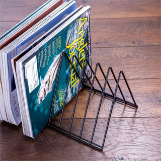 Officemate Triangle Wire Sorter - 7" Height x 7" Width x 11" DepthDesktop - Sturdy - Black - Steel Wire - 1 Each