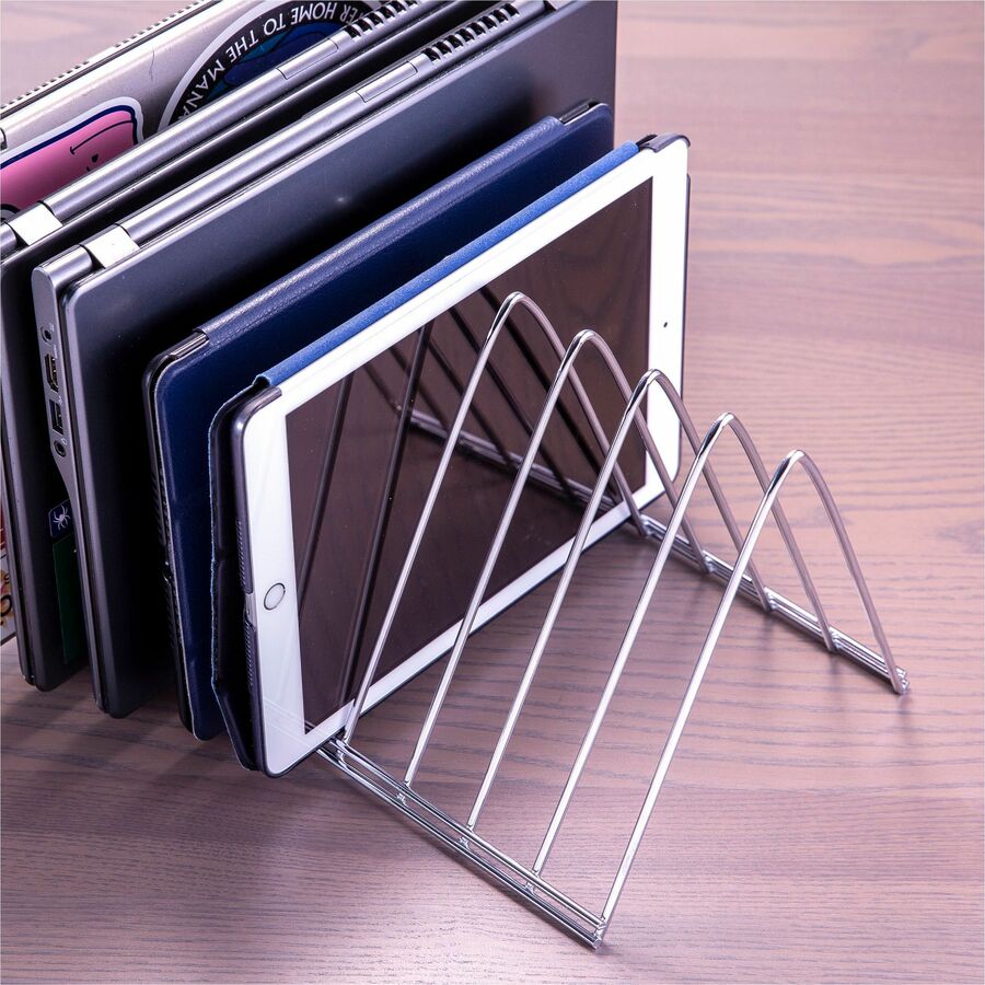 Officemate Triangle Wire Sorter - 7" Height x 7" Width x 11" DepthDesktop - Sturdy - Rose Gold - Steel Wire - 1 Each