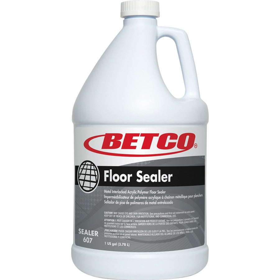 Betco Acrylic Floor Sealer - 128 fl oz (4 quart) - Characteristic Scent - 4 / Carton - Durable, Detergent Resistant, Non-yellowing, Non-powdering, Water Based, Long Lasting - Clear, Milky White - 2