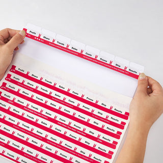 Avery 8 Tab Easy Print & Apply Clear Label Sheet Refills (11226) - Inkjet, Laser - Clear - Plastic - 3 Total Sheets - 30 / Pack