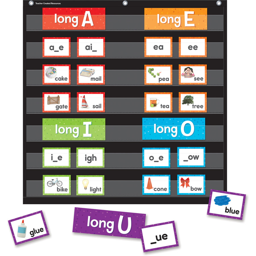 teacher-created-resources-long-vowels-pocket-chart-cards-skill-learning-long-vowels-205-pieces-1-pack_tcr20851 - 2
