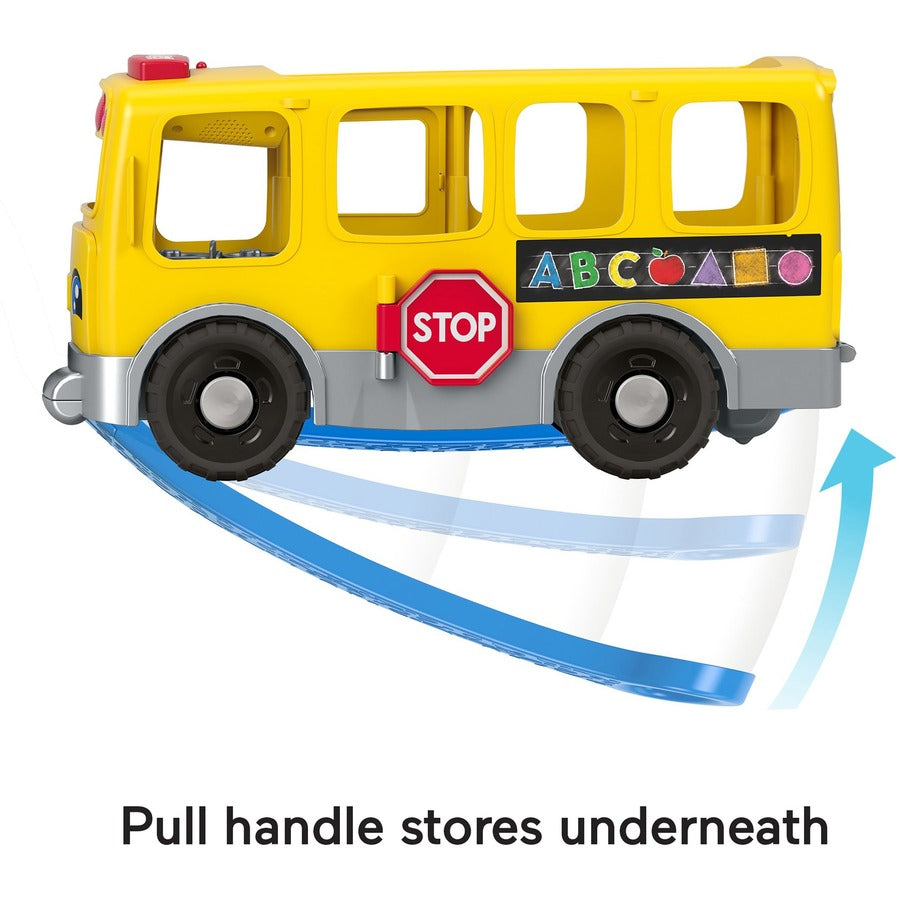 Fisher-Price Little People Toddler Learning Toy, Big Yellow School Bus Musical Push Toy - 1-5 Year Age - 1 Each - Yellow