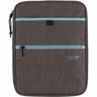 Mead Five Star Carry-All Zipper Binder - 1" Binder Capacity - 225 Sheet Capacity - 3 x Ring Fastener(s) - 4 Divider(s) - Polyester - Multi-colored - Pocket, Punched, Durable, Zipper Closure - 1 Each
