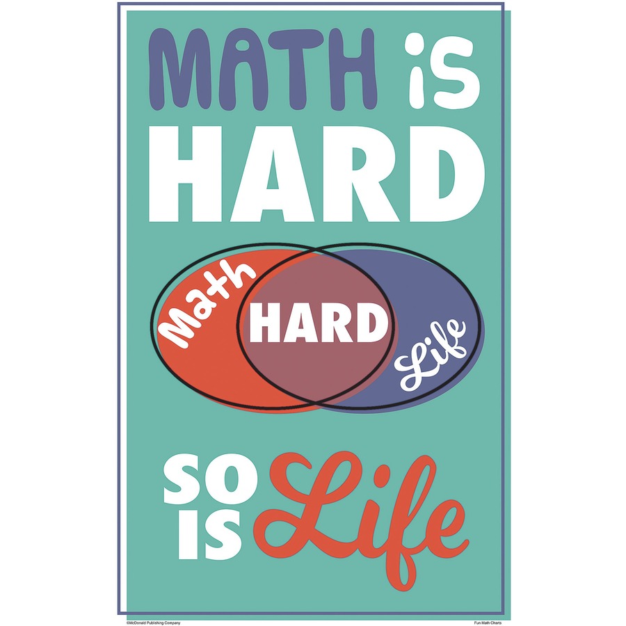 Teacher Created Resources Math Fun Posters - 11" Width x 17" Height - Multi