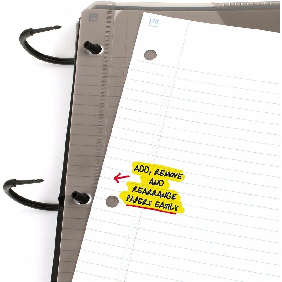 FLEX Notebinder, 5-Subject, Medium/College Rule, Randomly Assorted Cover Colors, (60) 11" x 8.5 Sheets