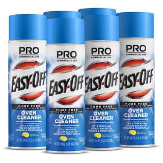 Professional Easy-Off Fume Free Over Cleaner - 24 oz (1.50 lb) - Lemon Scent - 6 / Carton - Fume-free - White