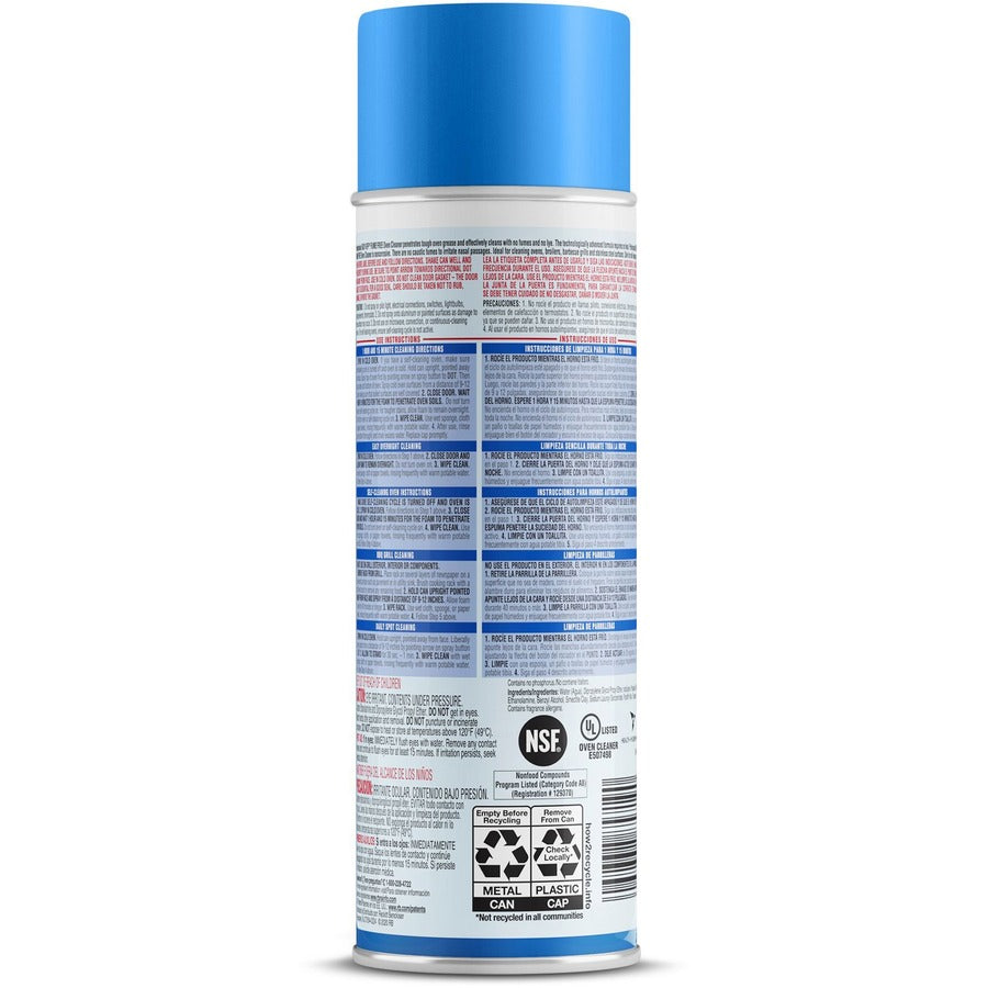 Professional Easy-Off Fume Free Over Cleaner - 24 oz (1.50 lb) - Lemon Scent - 6 / Carton - Fume-free - White