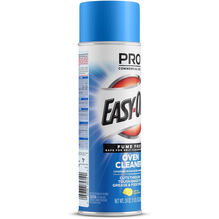 Professional Easy-Off Fume Free Over Cleaner - 24 oz (1.50 lb) - Lemon Scent - 6 / Carton - Fume-free - White