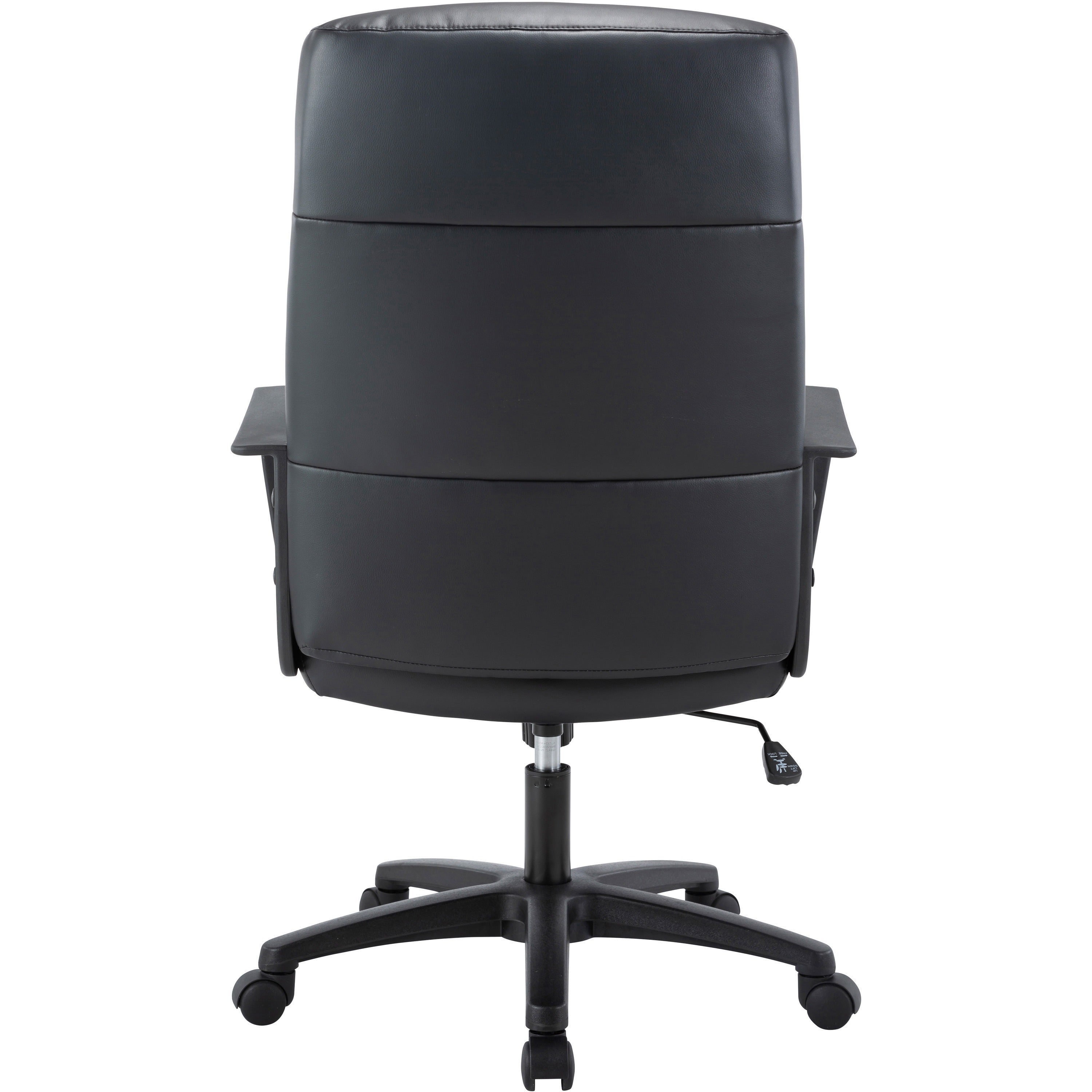 lorell-high-back-bonded-leather-chair-black-bonded-leather-seat-black-bonded-leather-back-high-back-armrest-1-each_llr41851 - 5