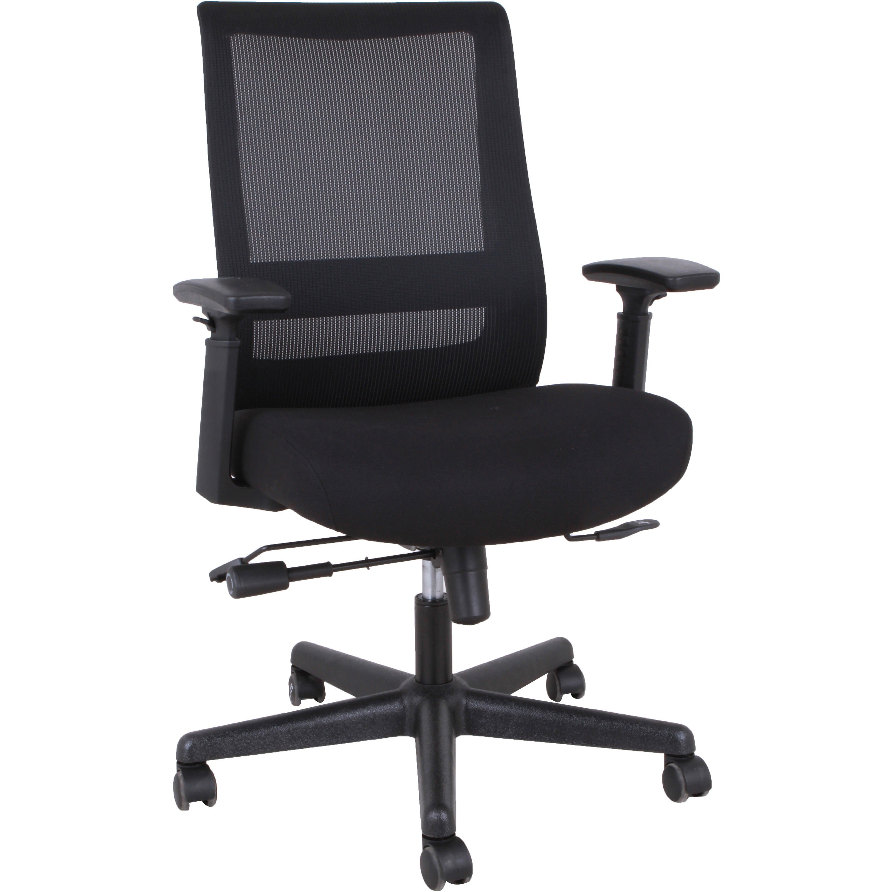 lorell-mesh-high-back-executive-chair-high-back-5-star-base-black-armrest-1-each_llr42175 - 1