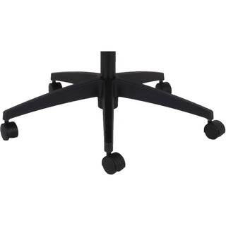 Lorell Mid-back Mesh Chair - Black Seat - Black Mesh Back - Mid Back - 5-star Base - Armrest - 1 Each