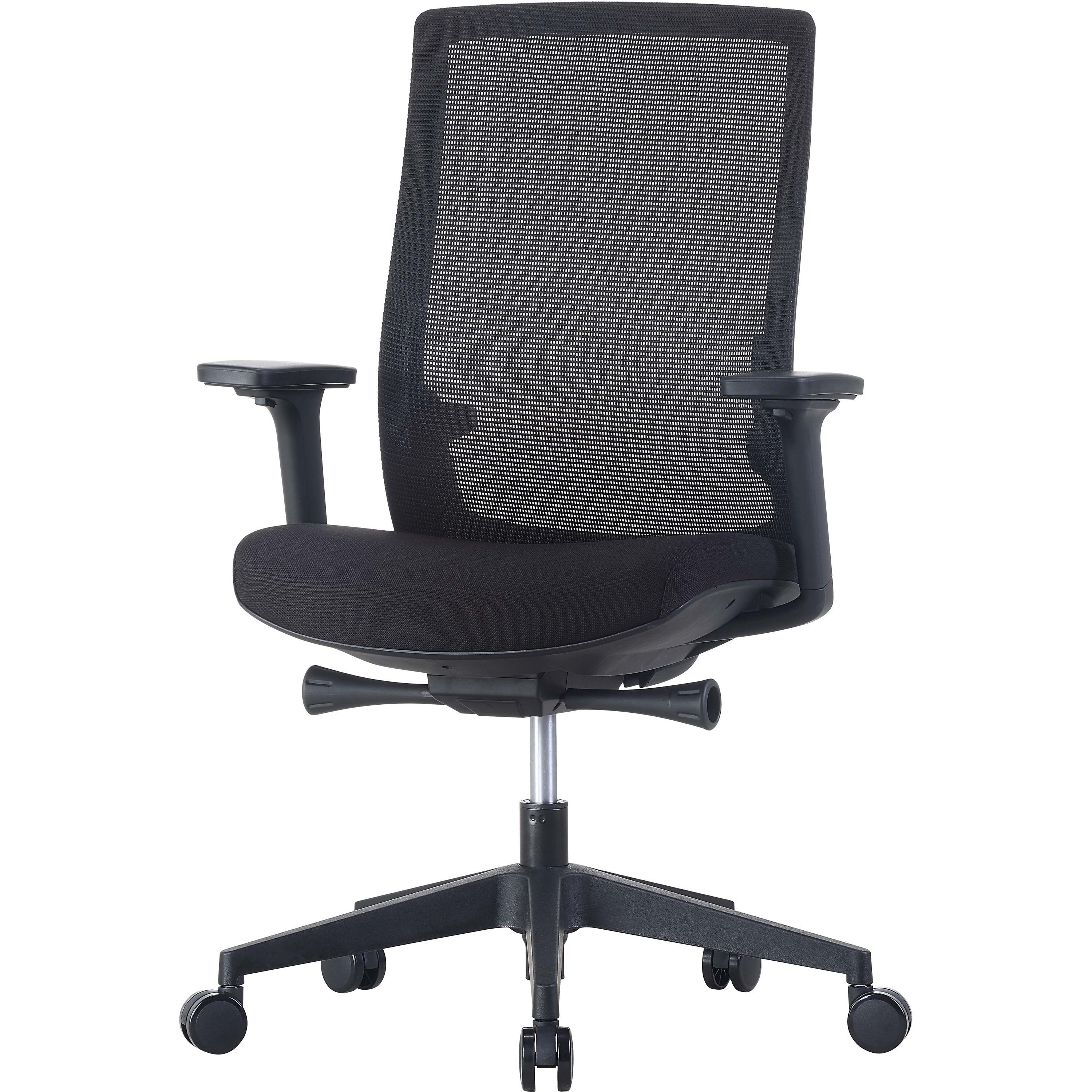 lorell-mid-back-mesh-chair-mid-back-5-star-base-black-armrest-1-each_llr42180 - 4