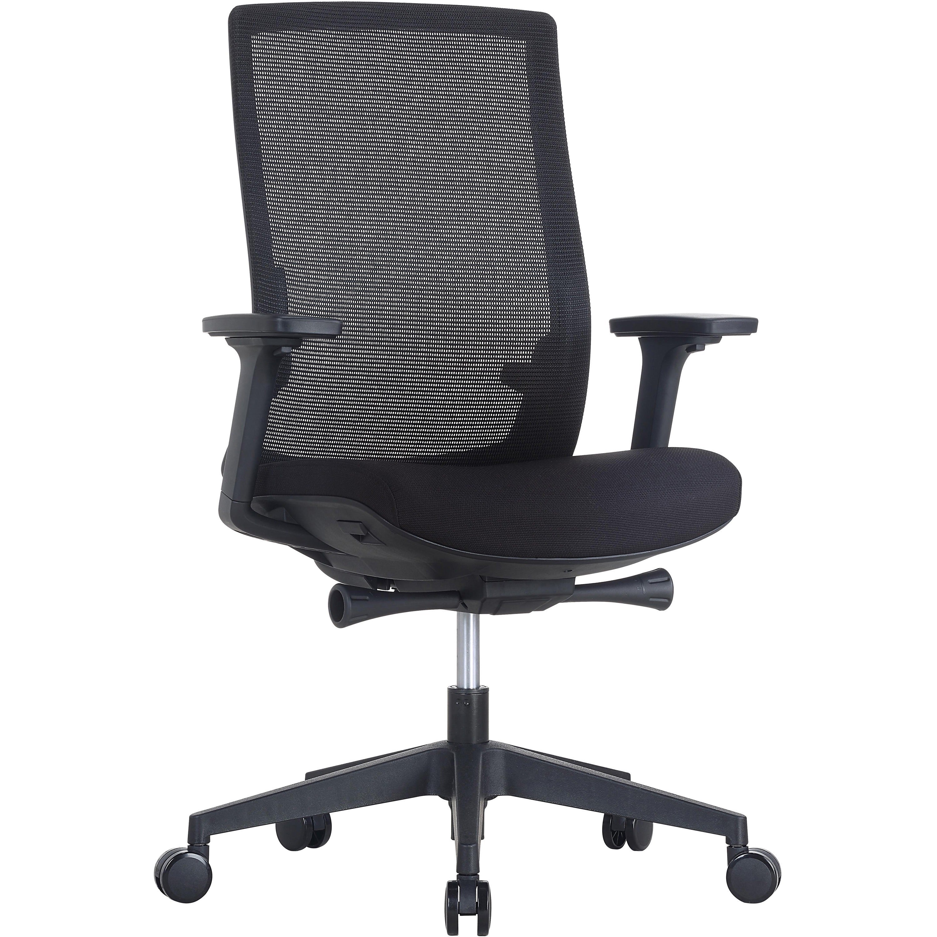 lorell-mid-back-mesh-chair-mid-back-5-star-base-black-armrest-1-each_llr42180 - 1