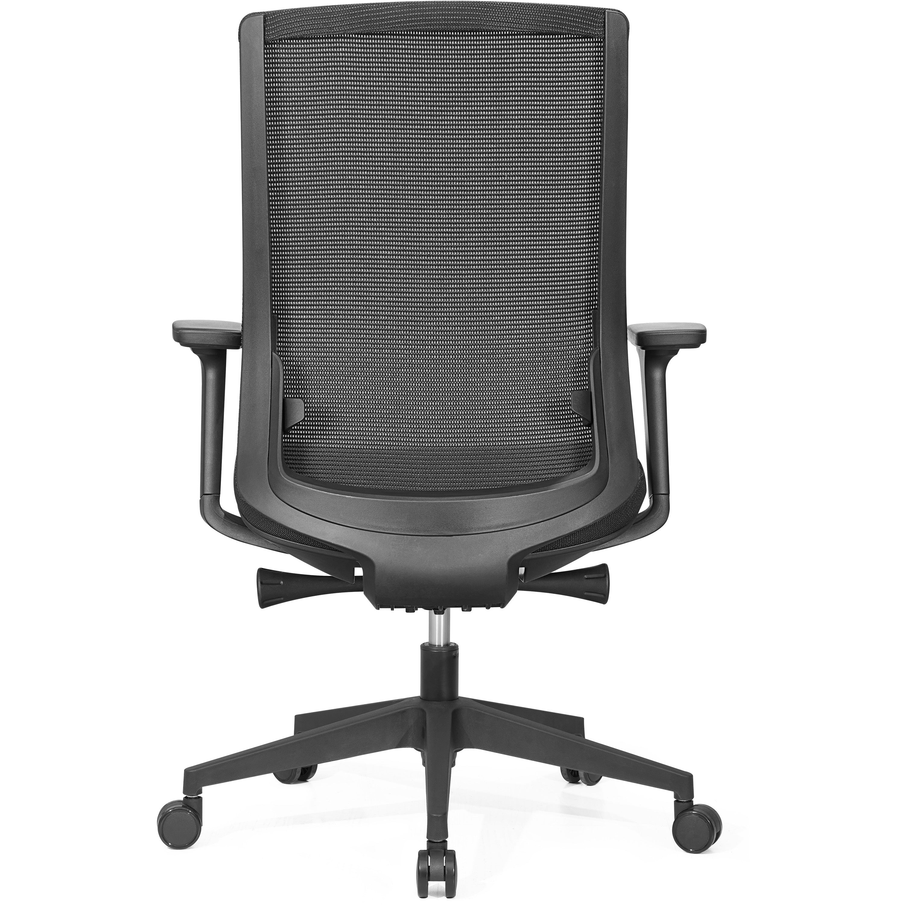 lorell-mid-back-mesh-chair-mid-back-5-star-base-black-armrest-1-each_llr42180 - 5