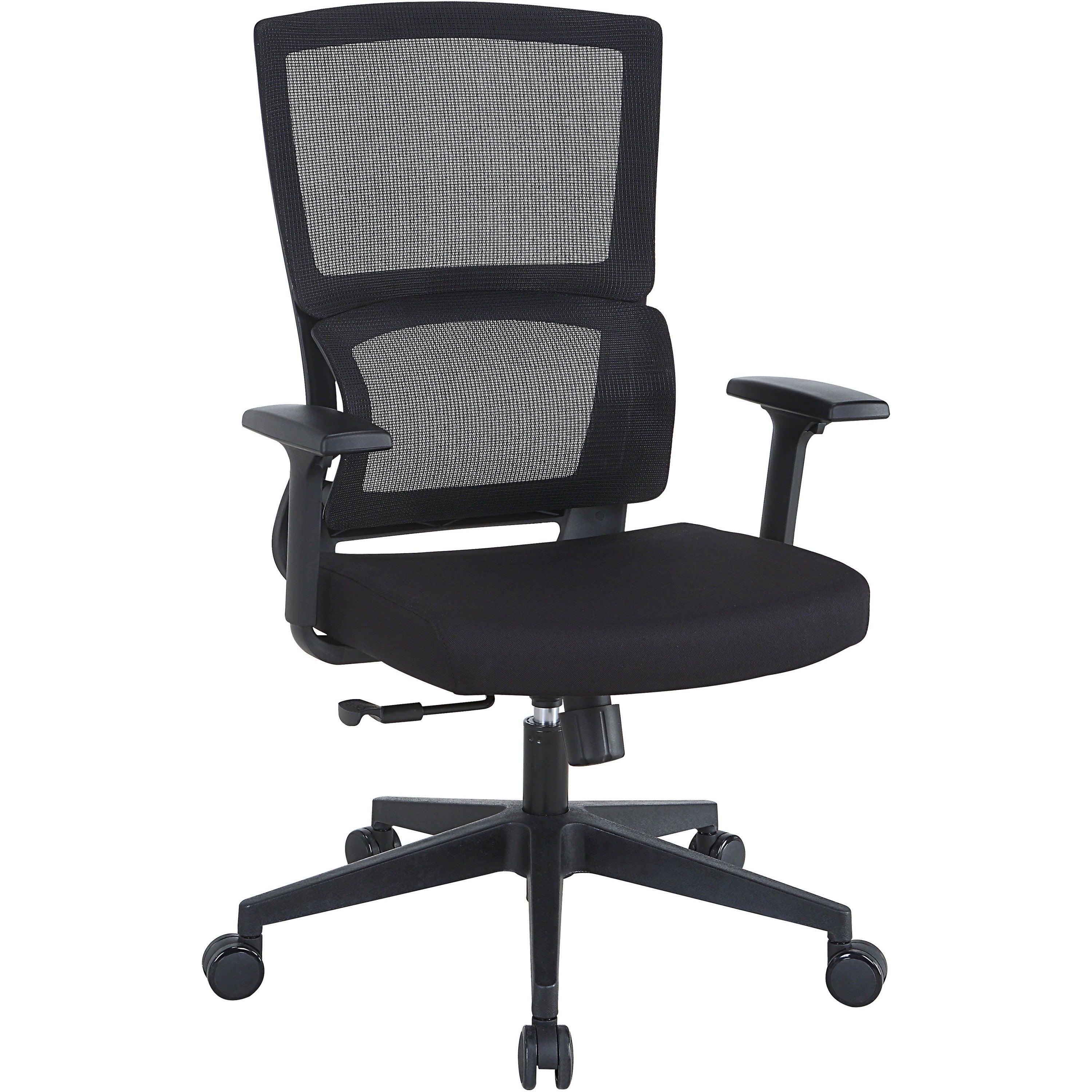 lorell-mid-back-mesh-chair-black-fabric-seat-black-mesh-back-mid-back-5-star-base-armrest-1-each_llr81988 - 7