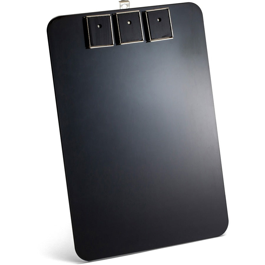 Officemate Magnetic Clipboard - Plastic - Black - 1 Each